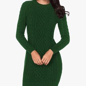 LaSuiveur Women's Knit Long Sleeve Sweater Dress